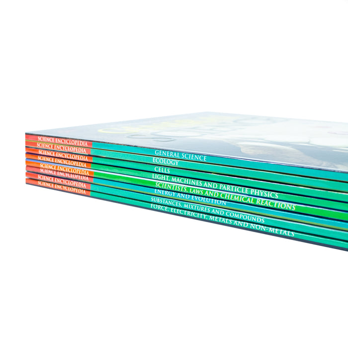 Encyclopedia Of Science 8 Books Set ( Energy And Evolution, Force Electricity Metals, Cells, Ecology, General Science, Light Machines ) - The Book Bundle