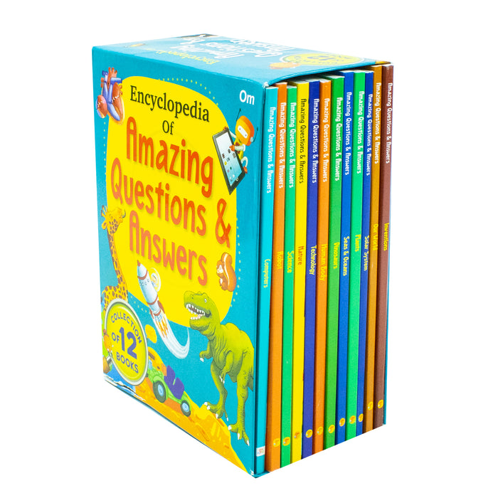 Encyclopedia of Amazing Questions & Answers 12 Books Collection Set ( Inventions, Our World, Solar System, Plants, Seas & Oceans) - The Book Bundle