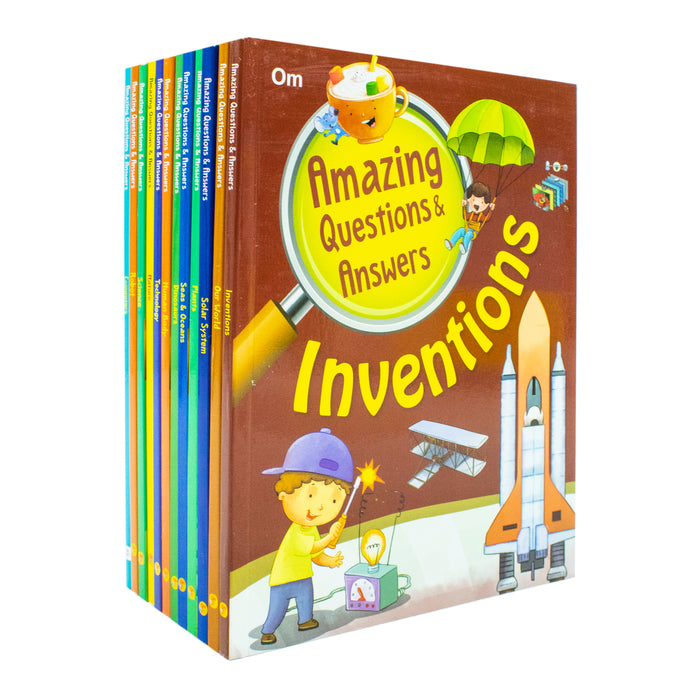 Encyclopedia of Amazing Questions & Answers 12 Books Collection Set ( Inventions, Our World, Solar System, Plants, Seas & Oceans) - The Book Bundle