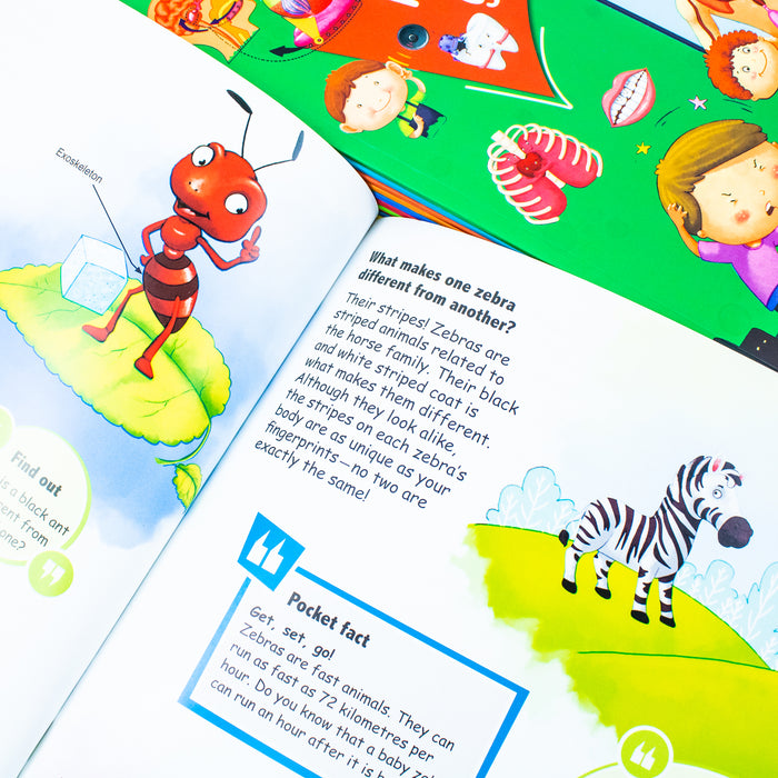 Tell Me What? 12 Books Collection Set (What are Robots Made of, What Helps Bats See In the Dark, What Is the) - The Book Bundle