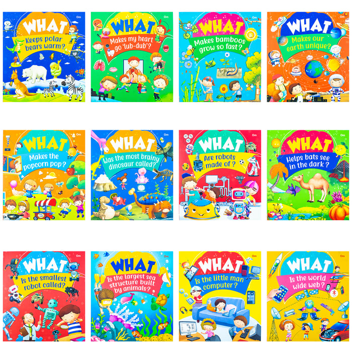Tell Me What? 12 Books Collection Set (What are Robots Made of, What Helps Bats See In the Dark, What Is the) - The Book Bundle