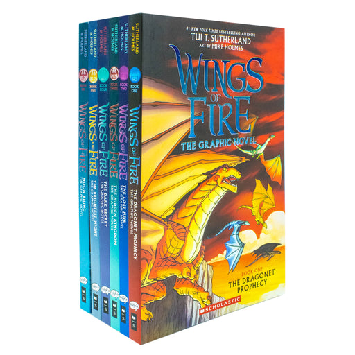 Wings of Fire Graphic Novels 6 Books Collection Set (Book #1 - #6) - The Book Bundle