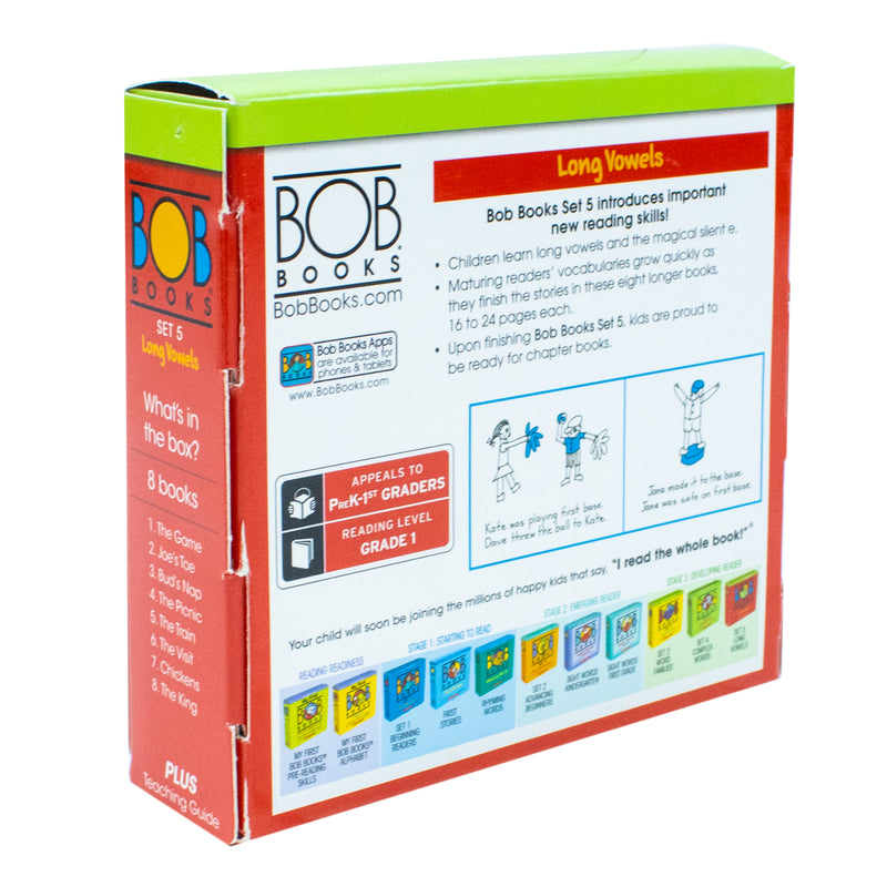 Bob Books - Long Vowels Box Set Phonics, Ages 4 and Up, Kindergarten, First Grade (Stage 3: Developing Reader): 05 - The Book Bundle