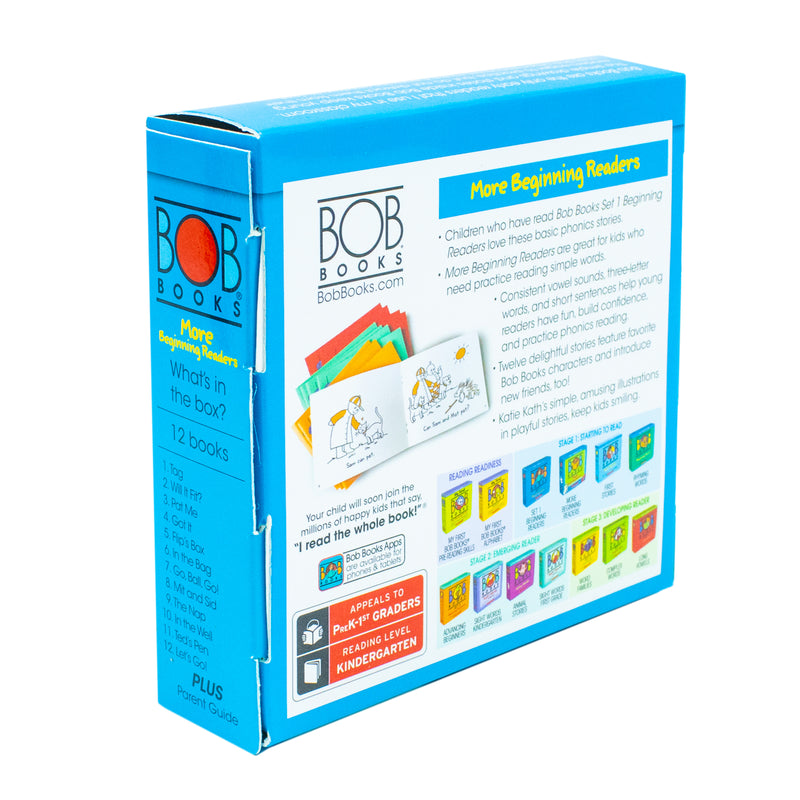 Bob Books - More Beginning Readers Box Set Phonics, Ages 4 and Up, Kindergarten (Stage 1: Starting to Read) - The Book Bundle