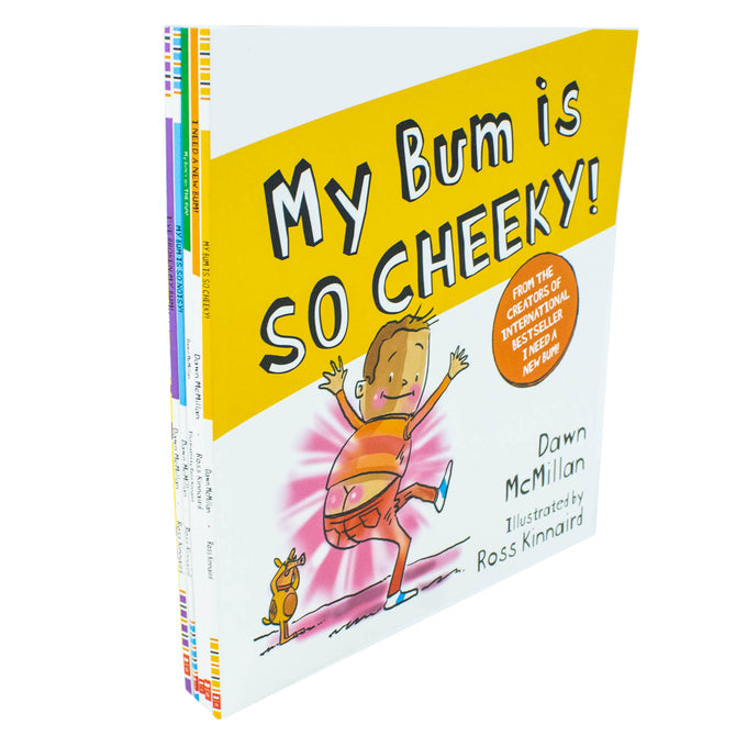 New Bum Series 5 Books Collection Set (I Need a New Bum!, I've Broken My Bum!, My Bum is SO NOISY!, My Bum is on the Run! & My Bum is SO CHEEKY!) - The Book Bundle