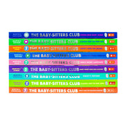 Set of nine BabySitters Club Graphix books for ages 8-16 by Ann M. Martin, featuring colorful cover illustrations.