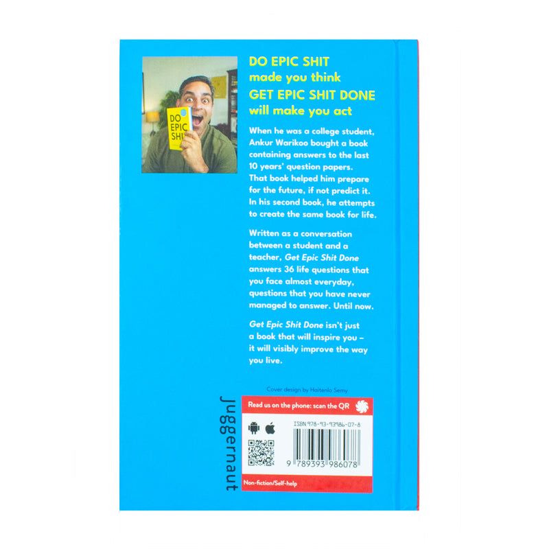 Get Epic Shit Done By Ankur Warikoo Hardcover - The Book Bundle