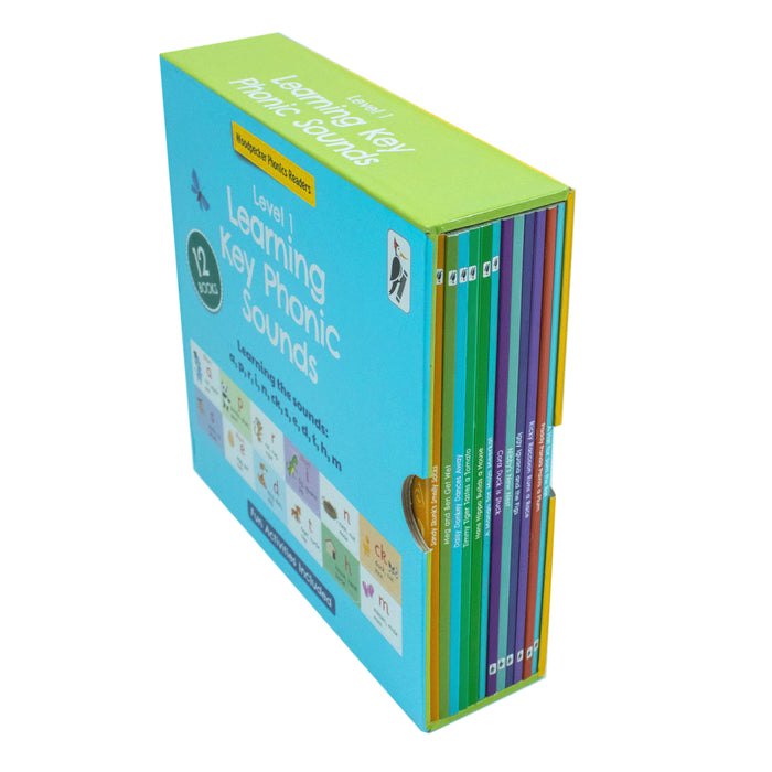 My First Phonic Sounds 12 Books Collection Box Set with Included Fun Activities(A Hat for Sam the Bat) - The Book Bundle