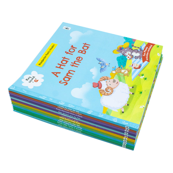 My First Phonic Sounds 12 Books Collection Box Set with Included Fun Activities(A Hat for Sam the Bat) - The Book Bundle