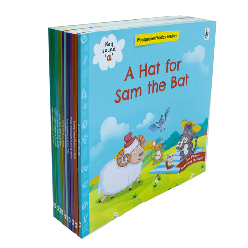 My First Phonic Sounds 12 Books Collection Box Set with Included Fun Activities(A Hat for Sam the Bat) - The Book Bundle