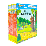Set of 20 early reader books from the Time to Read Series by Julia Donaldson, featuring Dinosaur Starts School, published by Pan Macmillan.
