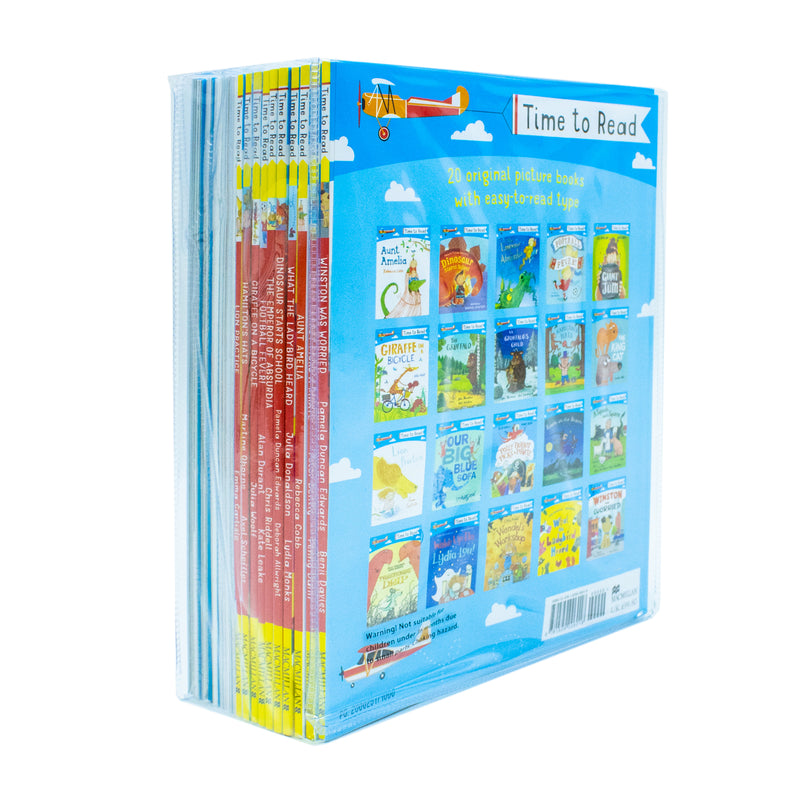 Set of 20 Dinosaur Starts School early reader books from the Time to Read Series by Julia Donaldson, published by Pan Macmillan.