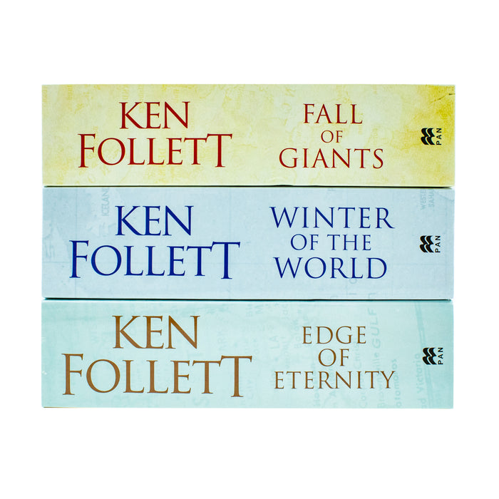 The Century Trilogy Collection 3 Books Set by Ken Follett (Fall of Giants, Winter of the World, Edge of Eternity) - The Book Bundle