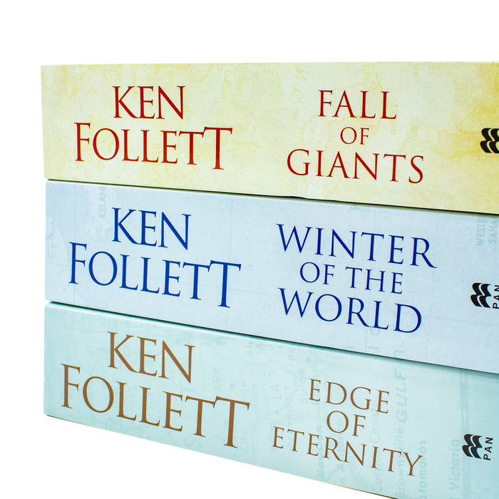The Century Trilogy Collection 3 Books Set by Ken Follett (Fall of Giants, Winter of the World, Edge of Eternity) - The Book Bundle