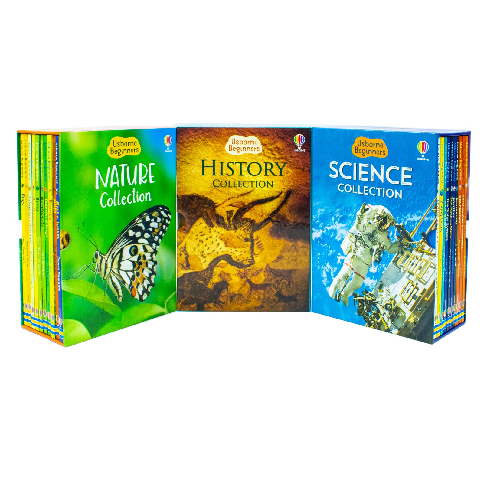 Usborne Beginners 30 Books Collection Box Set History, Nature and