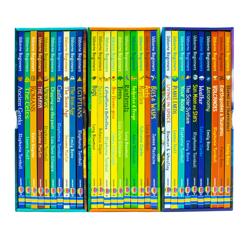 Usborne Beginners Series 30 Books Collection Box Set (History, Nature, Science) - The Book Bundle
