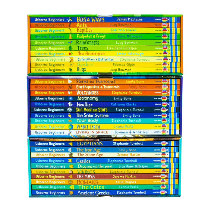 Usborne Beginners Series 30 Books Collection Box Set (History, Nature, Science) - The Book Bundle