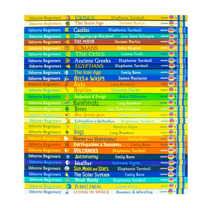 Usborne Beginners Series 30 Books Collection Box Set (History, Nature, Science) - The Book Bundle