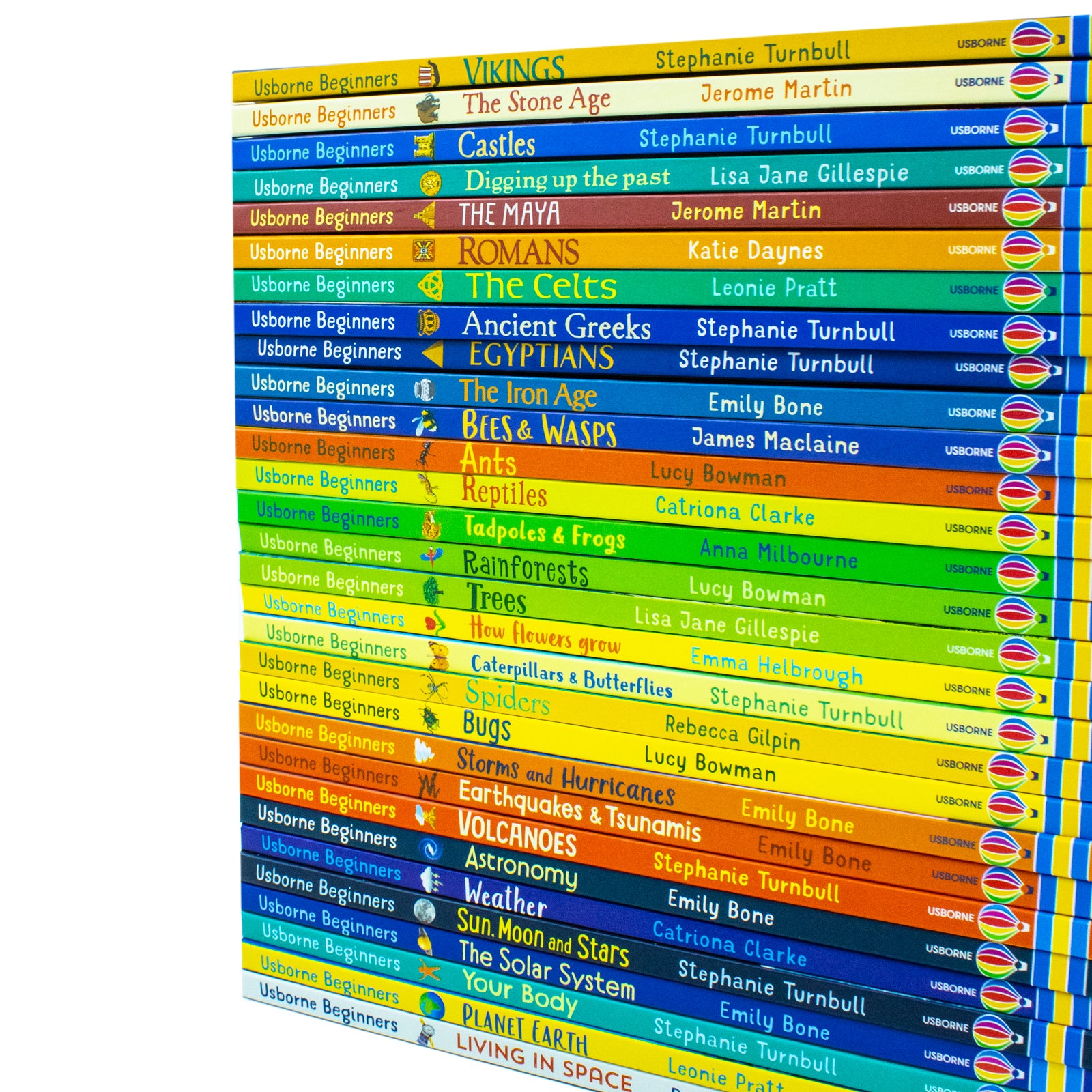 Usborne Beginners 30 Books Collection Box Set History, Nature and