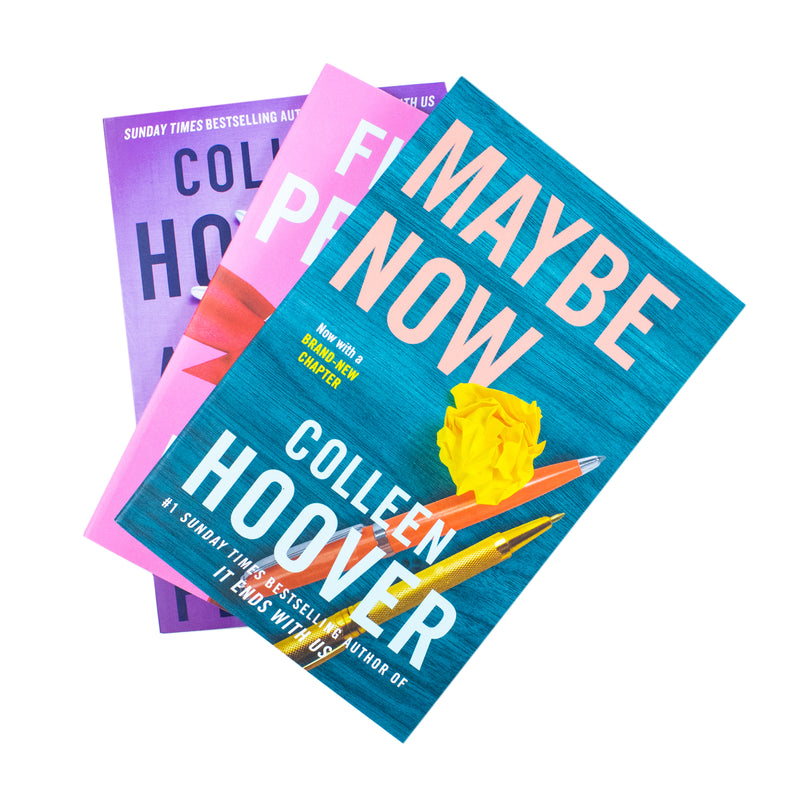 Colleen Hoover Collection 3 Book Set (Maybe Now, Finding Perfect, All your Perfects) - The Book Bundle