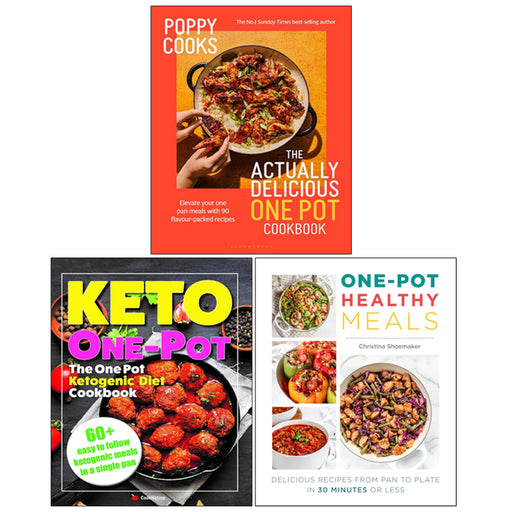One Pot Healthy Meals, Poppy Cooks(HB), The One Pot Ketogenic Diet Cookbook 3 Books Collection Set - The Book Bundle