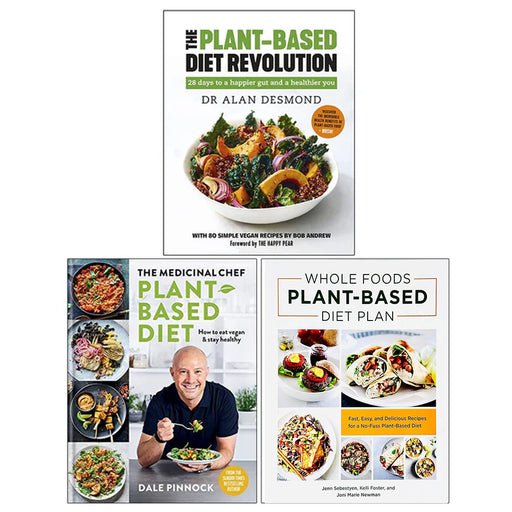 Medicinal Chef, Whole Foods Plant- Based Diet Plan, Plant-Based Diet Revolution 3 Books Collection Set - The Book Bundle