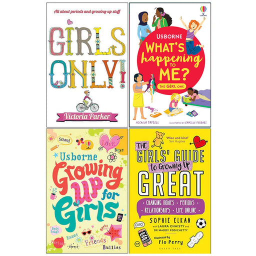 Girls' Guide, Girls Only!, What's Happening To Me? The Girl One, Growing Up  4 Books Collection Set - The Book Bundle