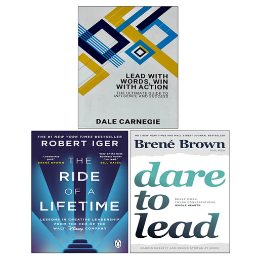 Lead With Words Win With Action, The Ride of a Lifetime, Dare to Lead 3 Books Collection Set - The Book Bundle