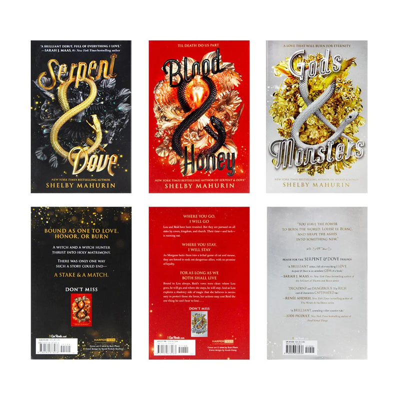 Serpent & Dove 3-Book Paperback Box Set: Serpent & Dove, Blood & Honey, Gods & Monsters - The Book Bundle