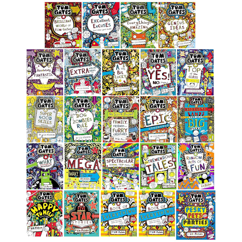 Tom Gates 24 Books Collection Set By Liz Pichon - Fiction - Paperback Bundle
