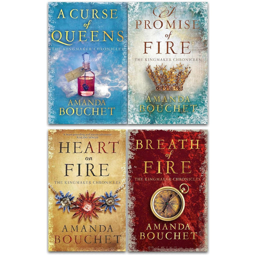 Amanda Bouchet 4 Books Collection Set (Breath of Fire, Heart of Fire, A Promise of Fire, A Curse of Queens) - The Book Bundle