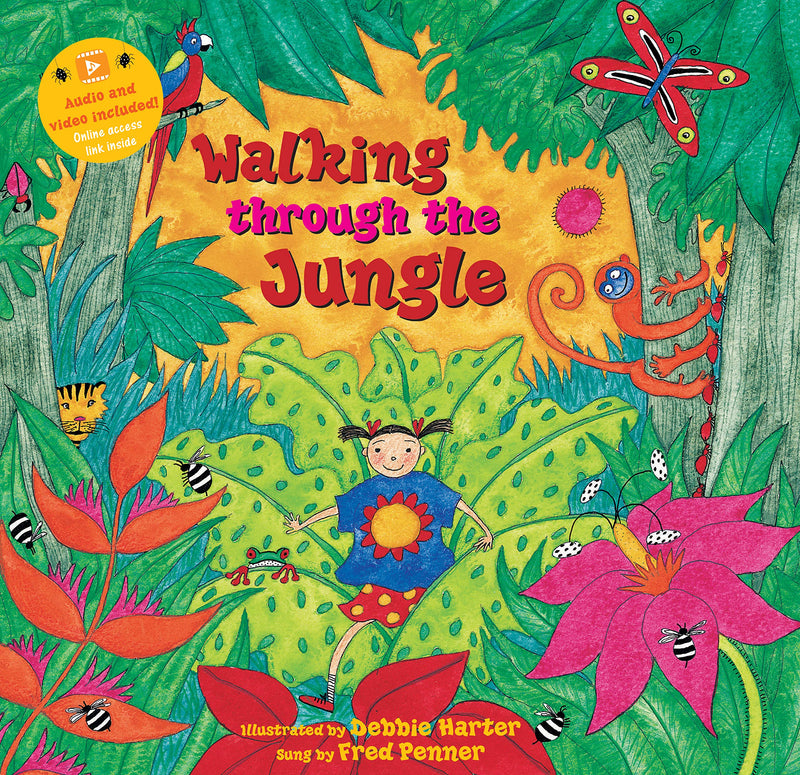 Barefoot Singalongs Walking Through the Jungle - Ages 0-2 - Fiction - Paperback
