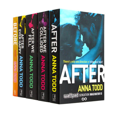 The Complete After Series Collection 5 Books Set by Anna Todd (After Ever Happy, After, After We Collided, After We Fell, Before) - The Book Bundle