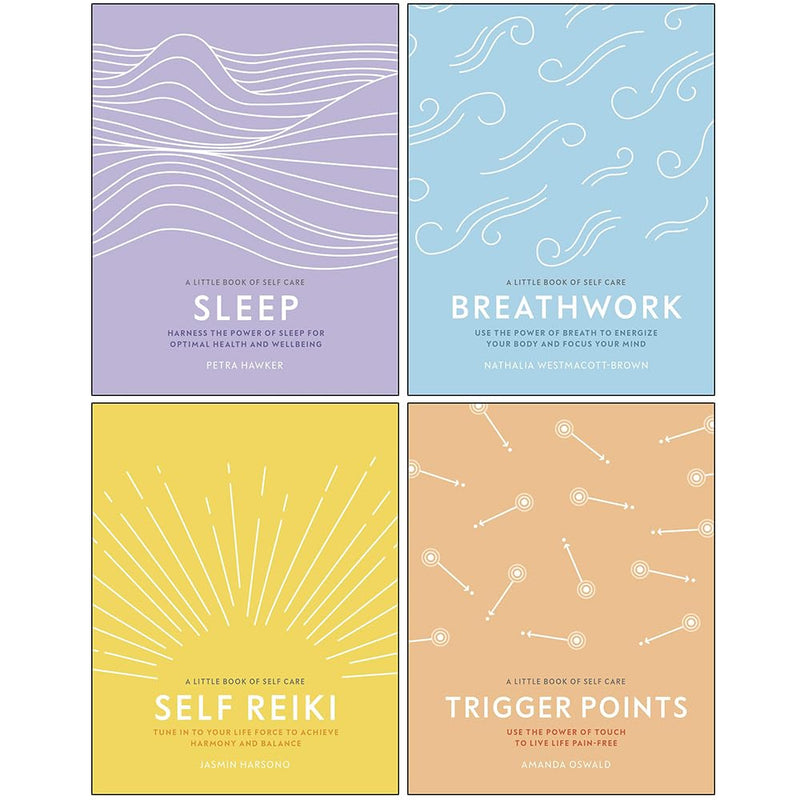 A Little Book of Self Care Collection 4 Books Set (Sleep, Breathwork, Self Reiki & Trigger Points) - The Book Bundle