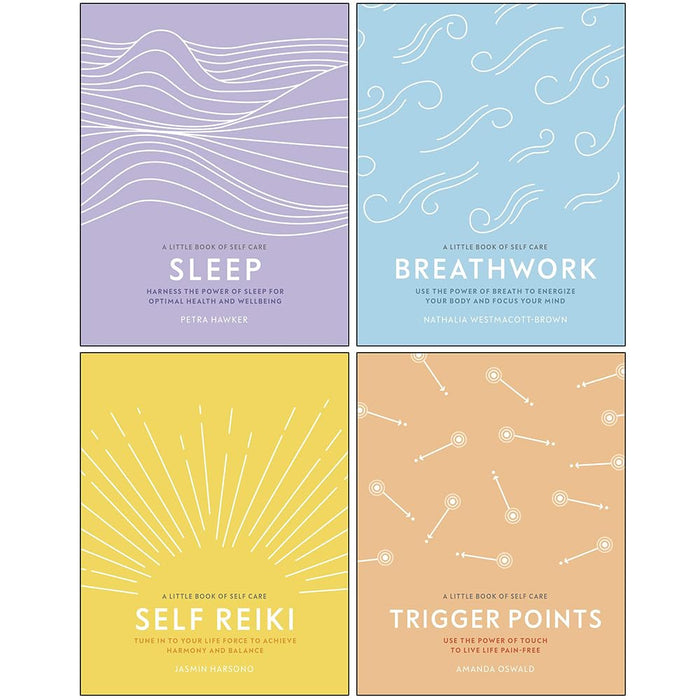 A Little Book of Self Care Collection 4 Books Set (Sleep, Breathwork, Self Reiki & Trigger Points) - The Book Bundle