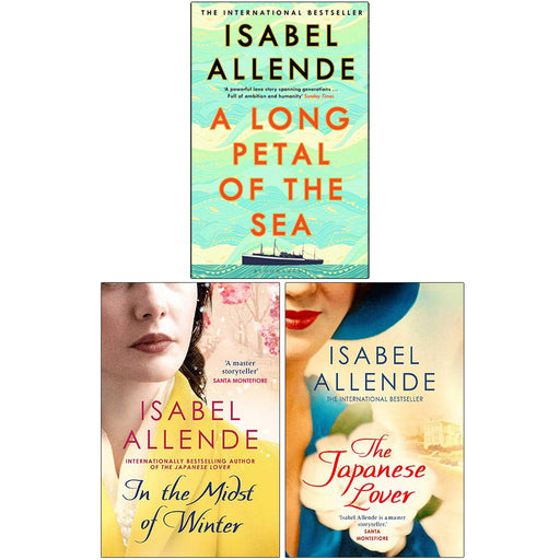 Isabel Allende 3 Book Collection Set (A Long Petal of the Sea,In the Midst of Winter,The Japanese Lover ) - The Book Bundle