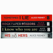 Alice Feeney Collection 4 Books Set (Rock Paper Scissors, Sometimes I Lie, His And Hers, I Know Who You Are) - The Book Bundle
