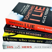 Alice Feeney Collection 4 Books Set (Rock Paper Scissors, Sometimes I Lie, His And Hers, I Know Who You Are) - The Book Bundle