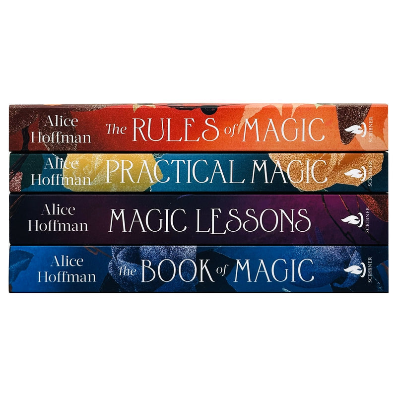 Set of four paperback fiction books from Alice Hoffman's Practical Magic series, published by Simon & Schuster.
