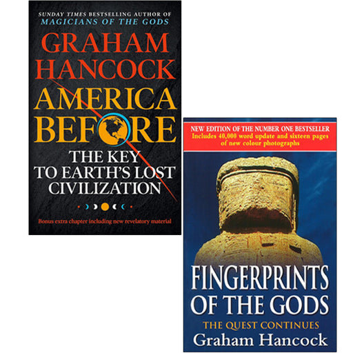 Graham Hancock 2 Books Collection Set (America Before, Fingerprints Of The Gods) - The Book Bundle