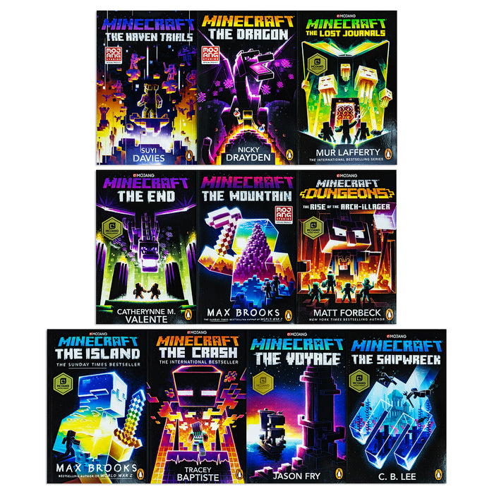 Stackale Books Minecraft An Official Minecraft Novels 10 Books Collection Set (The Shipwreck ...