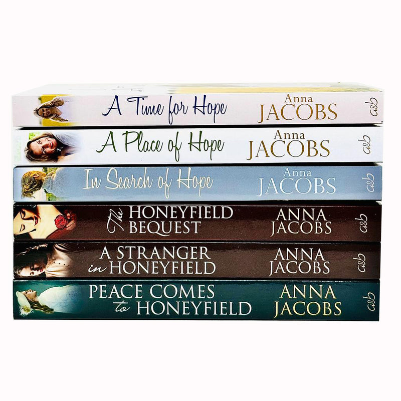 Anna Jacobs Hope Trilogy & The Honeyfield Series 6 Books Collection Set - The Book Bundle