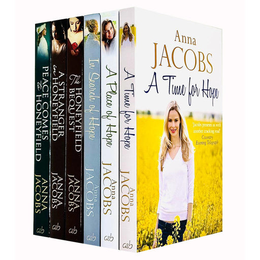 Anna Jacobs Hope Trilogy & The Honeyfield Series 6 Books Collection Set - The Book Bundle