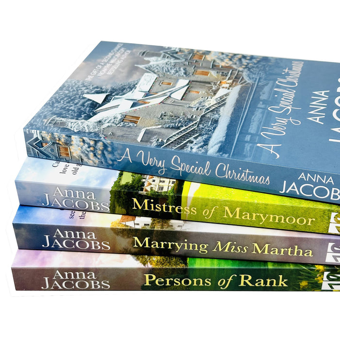 Anna Jacobs Collection 4 Books Set (A Very Special Christmas, Mistress of Marymoor, Marrying Miss Martha & Persons of Rank) - The Book Bundle