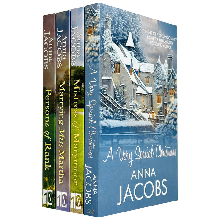 Anna Jacobs Collection 4 Books Set (A Very Special Christmas, Mistress of Marymoor, Marrying Miss Martha & Persons of Rank) - The Book Bundle