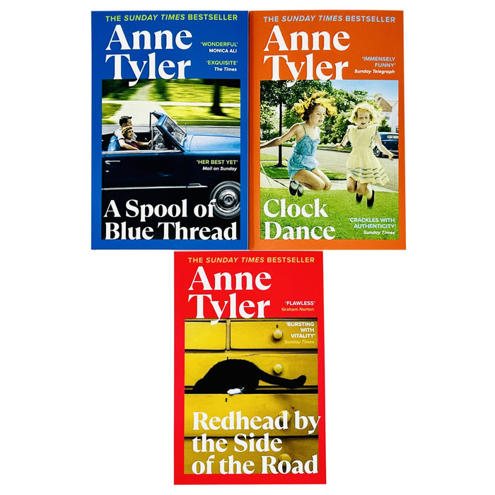 Anne Tyler Collection 3 Books Set (Clock Dance, A Spool of Blue Thread, [Hardcover] Redhead by the Side of the Road) - The Book Bundle