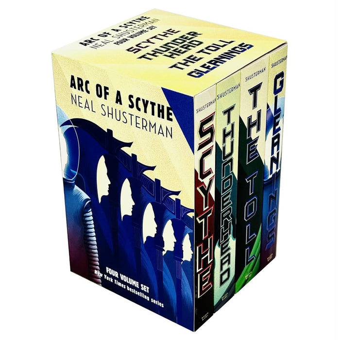 Arc of a Scythe Series 4 Books Box Set Collection By Neal Shusterman (The Toll,Thunderhead, Scythe, Gleanings) - The Book Bundle