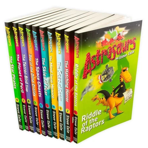 Astrosaurs Series 10 Books Collection Set By Steve Cole - Ages 7–9 Years - Paperback
