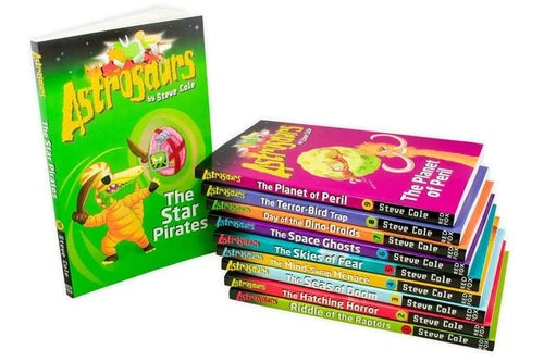 Astrosaurs Series 10 Books Collection Set By Steve Cole - Ages 7–9 Years - Paperback