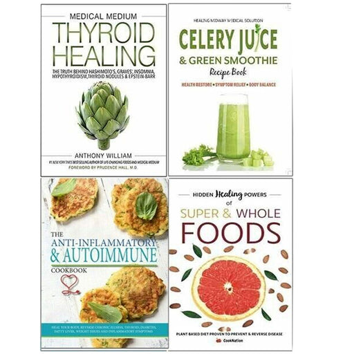 Medical Medium, Celery Juice , Medical Autoimmune, Hidden  4 Books Collection Set - The Book Bundle